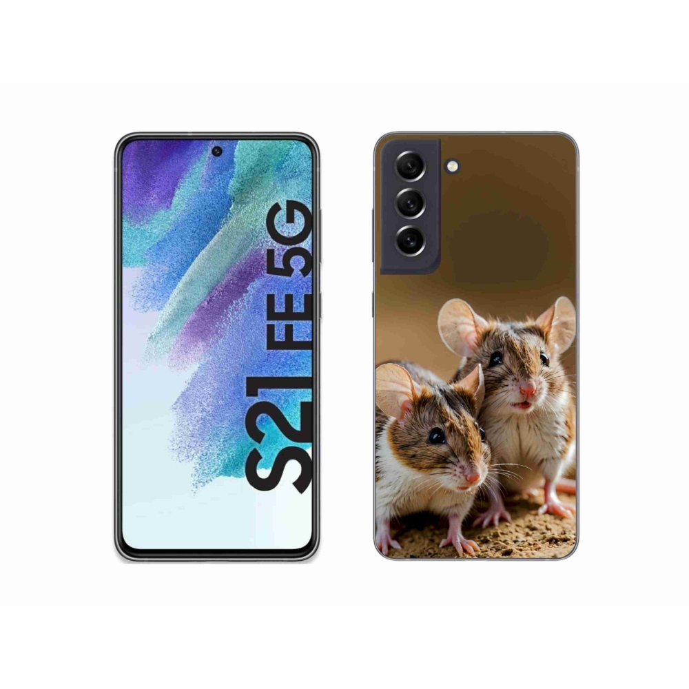 Zselés borítás mmCase Samsung Galaxy S21 FE 5G - egér duóhoz