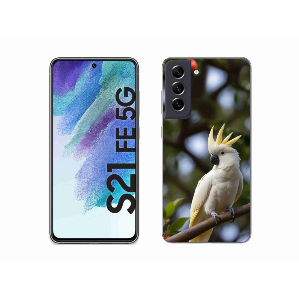 Zselés borítás mmCase Samsung Galaxy S21 FE 5G - papagáj kakadu 3