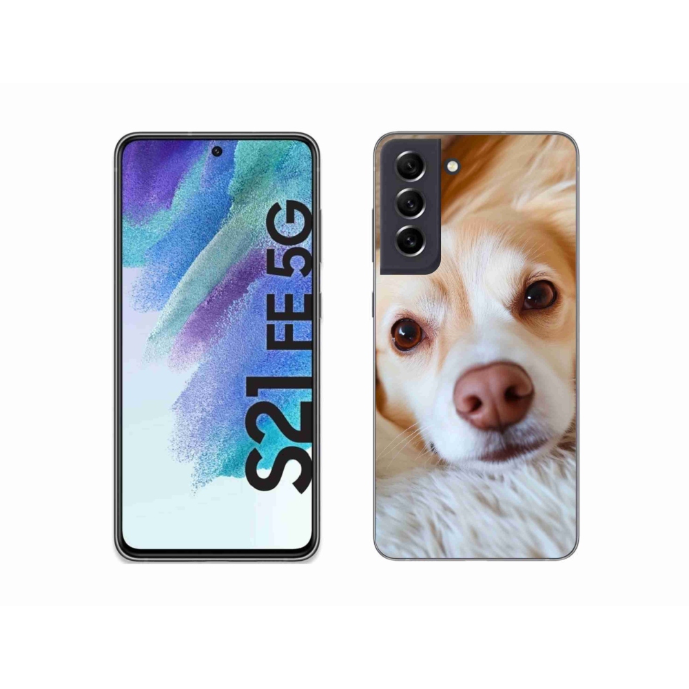 Gél védőhuzat mmCase Samsung Galaxy S21 FE 5G - Aranyos csivava