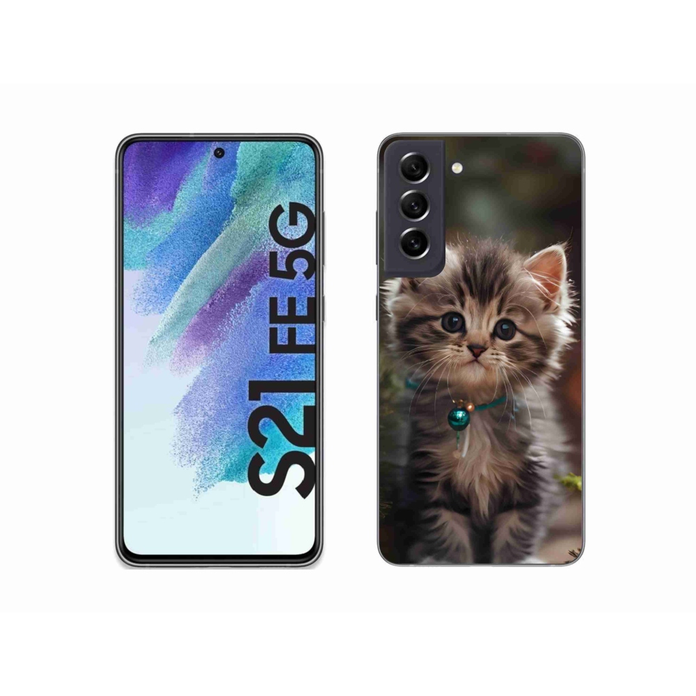 Gél borítás mmCase Samsung Galaxy S21 FE 5G - aranyos cica 11