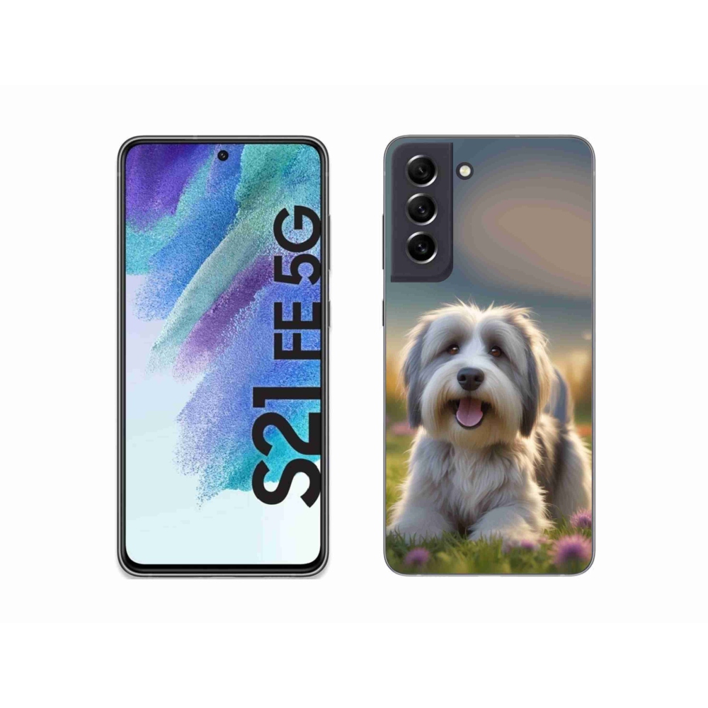 Gél védőhuzat mmCase Samsung Galaxy S21 FE 5G - aranyos havannai kutya