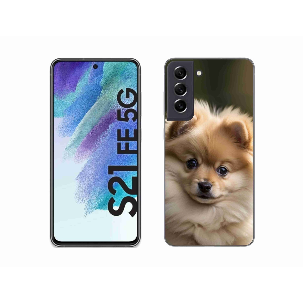 Gél borítás mmCase Samsung Galaxy S21 FE 5G - aranyos pomerániai 2