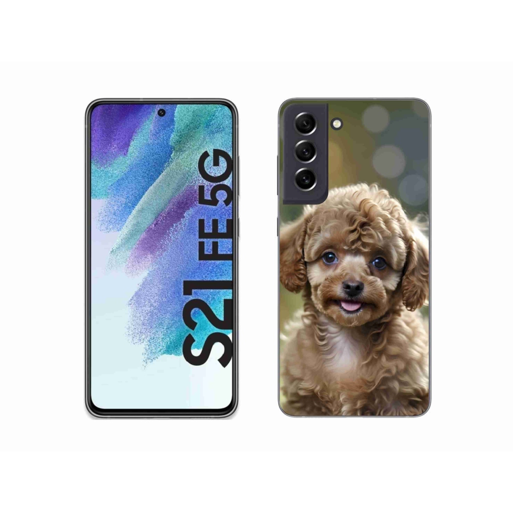Gél védőhuzat mmCase Samsung Galaxy S21 FE 5G - aranyos uszkár