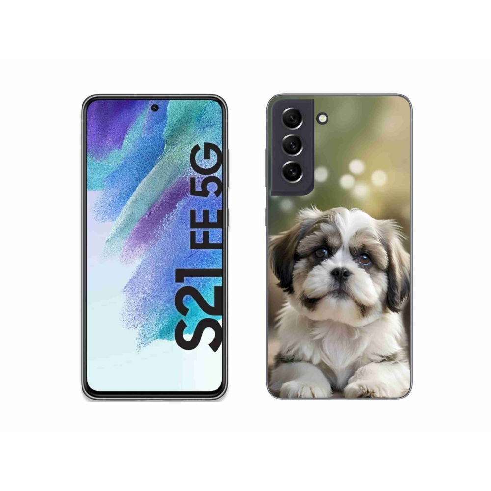 Gél borítás mmCase Samsung Galaxy S21 FE 5G - aranyos shih-tzu