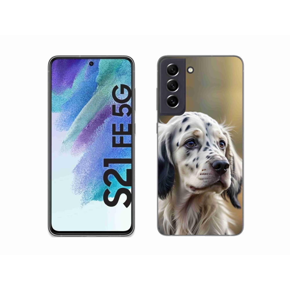 Zselés borítás mmCase Samsung Galaxy S21 FE - English Setter
