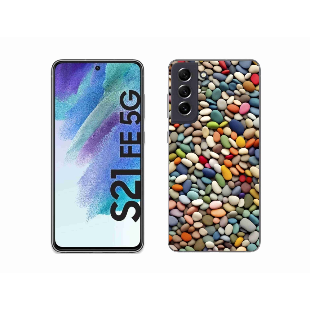 Zselés borítás mmCase Samsung Galaxy S21 FE - színes strasszkövek 2