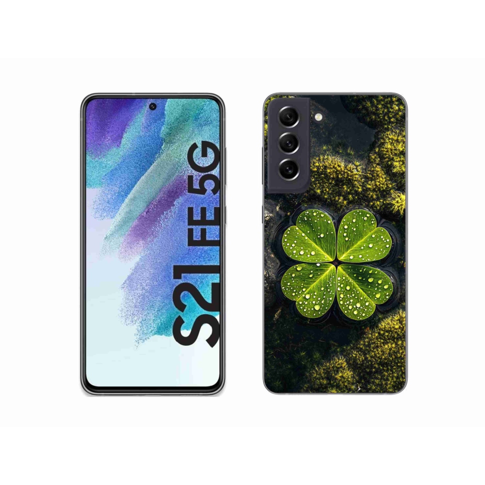 Gél borítás mmCase Samsung Galaxy S21 FE - négylevelű lóhere