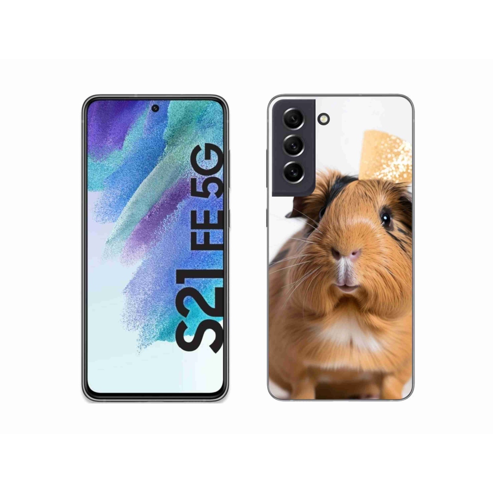 Zselés borítás mmCase Samsung Galaxy S21 FE - barna tengerimalachoz