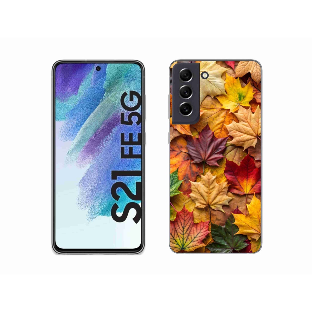 Zselés borítás mmCase Samsung Galaxy S21 FE - juharlevelek 2