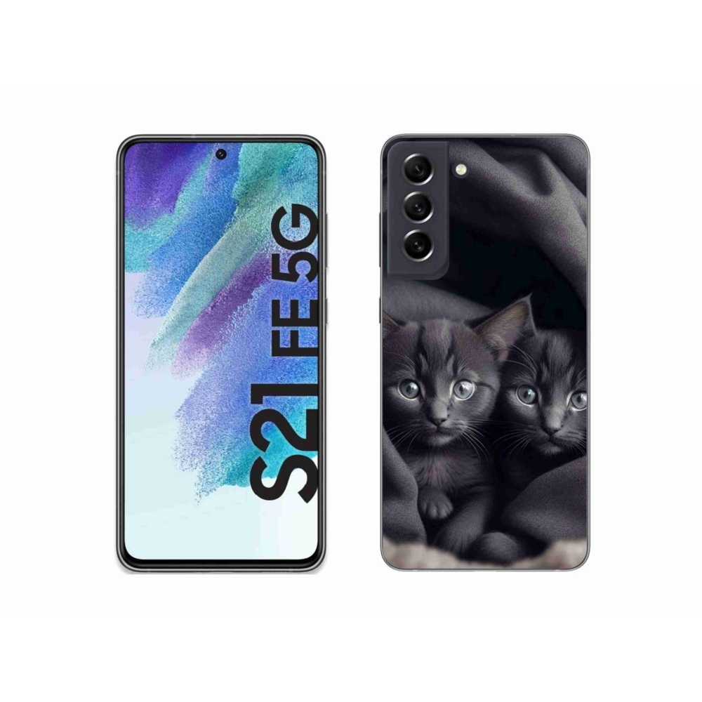 Zselés borítás mmCase Samsung Galaxy S21 FE - cat duo - Samsung Galaxy S21 FE számára