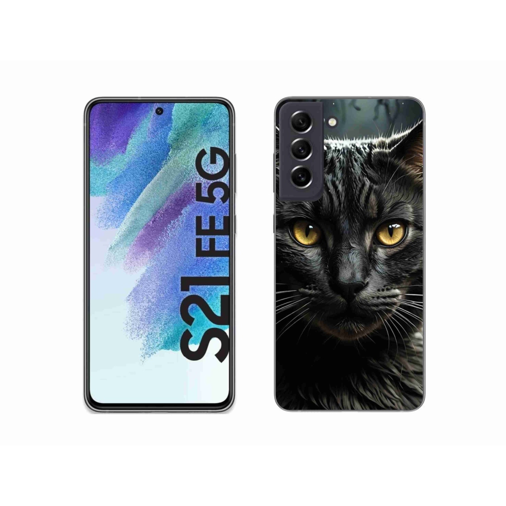 Zselés borítás mmCase Samsung Galaxy S21 FE - cat view 3