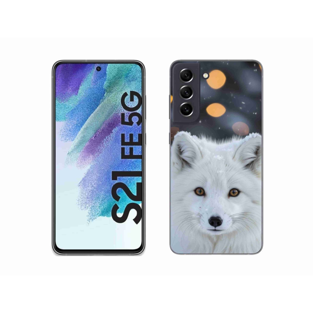 Zselés borítás mmCase Samsung Galaxy S21 FE készülékhez - polár róka