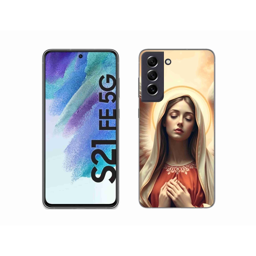 Zselés borítás mmCase Samsung Galaxy S21 FE - vallási motívumhoz