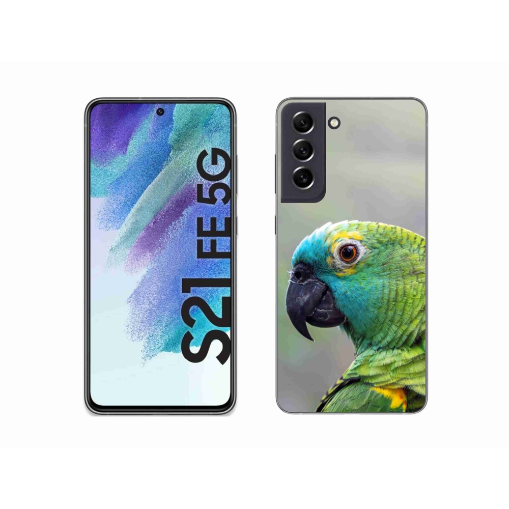 Gél borítás mmCase Samsung Galaxy S21 FE készülékhez - papagáj amazon