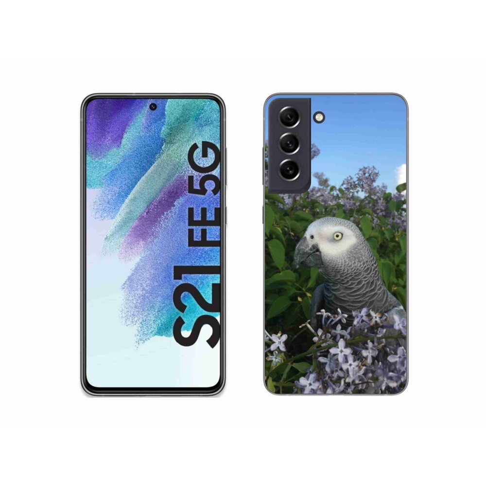 Gél borítás mmCase Samsung Galaxy S21 FE készülékhez - papagáj jacco