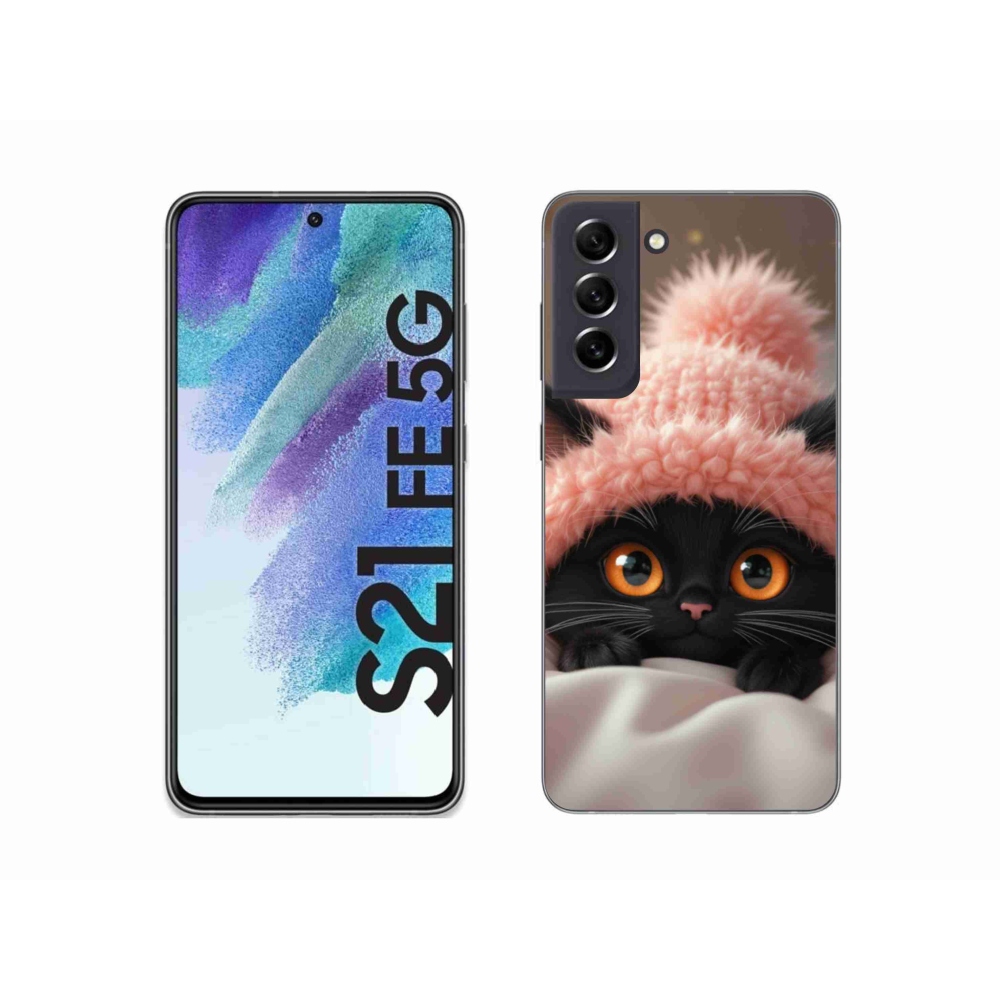 Gél borítás mmCase Samsung Galaxy S21 FE - aranyos cica 7