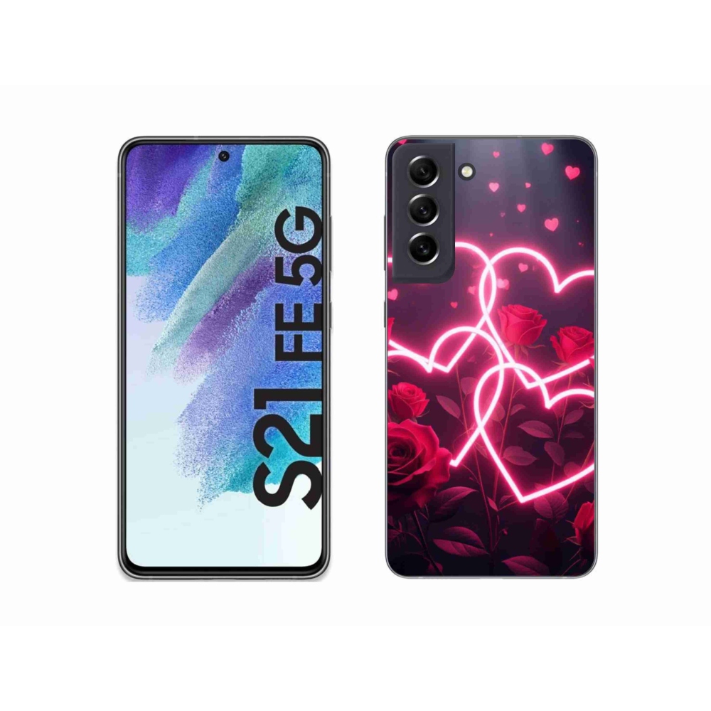 Gél borítás mmCase Samsung Galaxy S21 FE - szerelmes szív