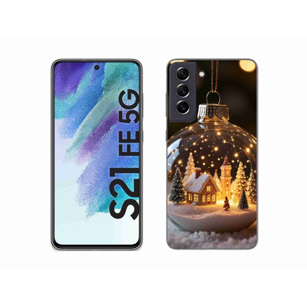 Gél borítás mmCase Samsung Galaxy S21 FE - Karácsonyi gömbök 3
