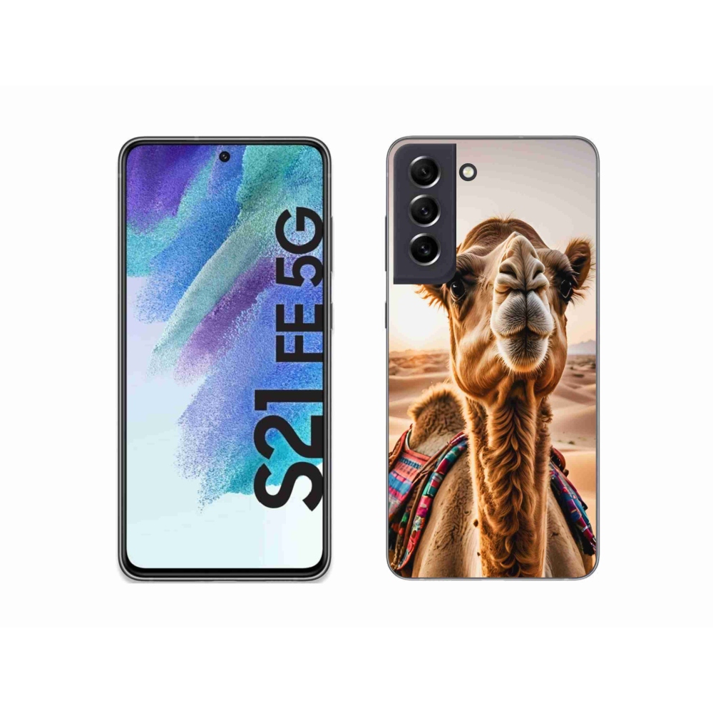 Zselés borítás mmCase Samsung Galaxy S21 FE készülékhez - teve színű