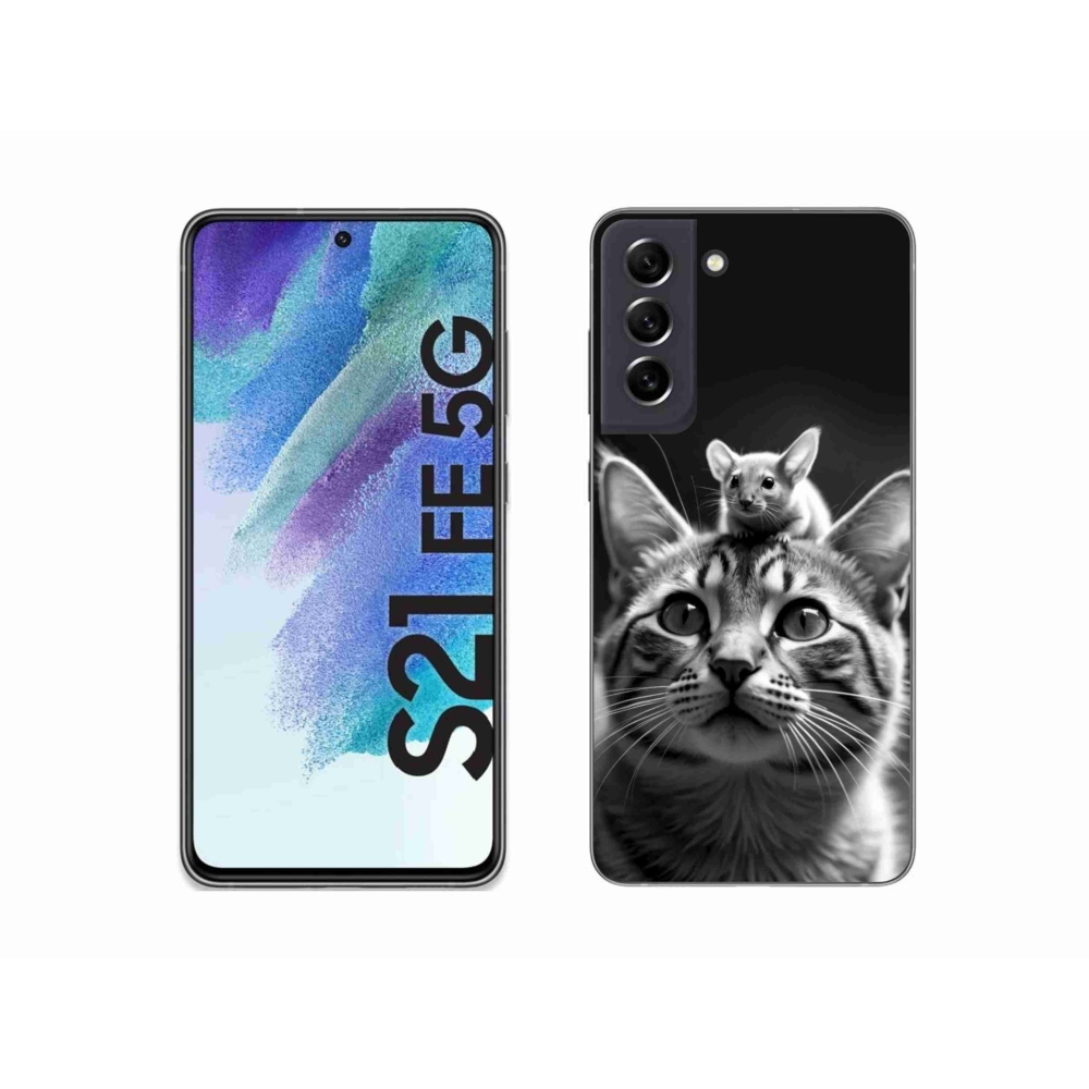 Gél borítás mmCase Samsung Galaxy S21 FE - állatbarátság 2