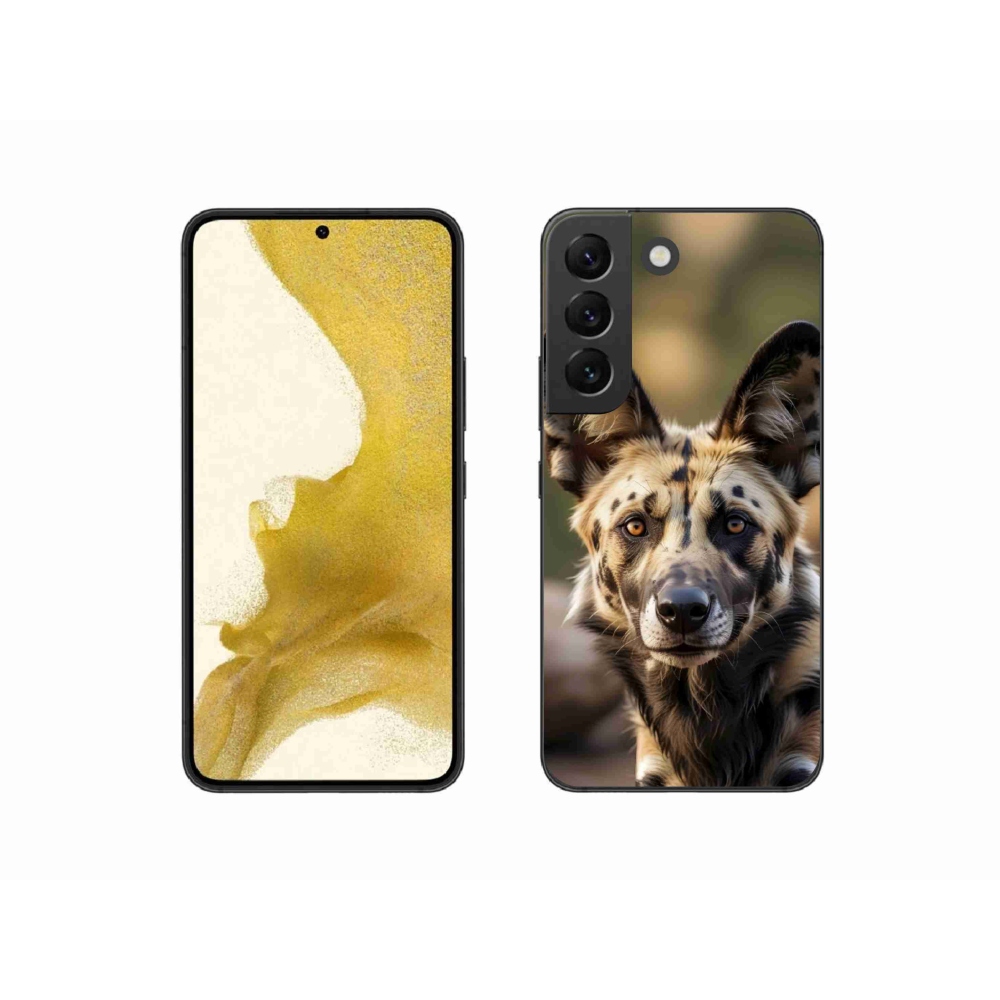 Gél borítás mmCase Samsung Galaxy S22 5G - Afrikai vadkutya számára