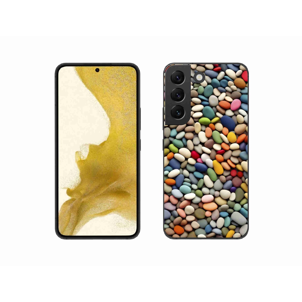 Zselés borítás mmCase Samsung Galaxy S22 5G - színes strasszkövek 2