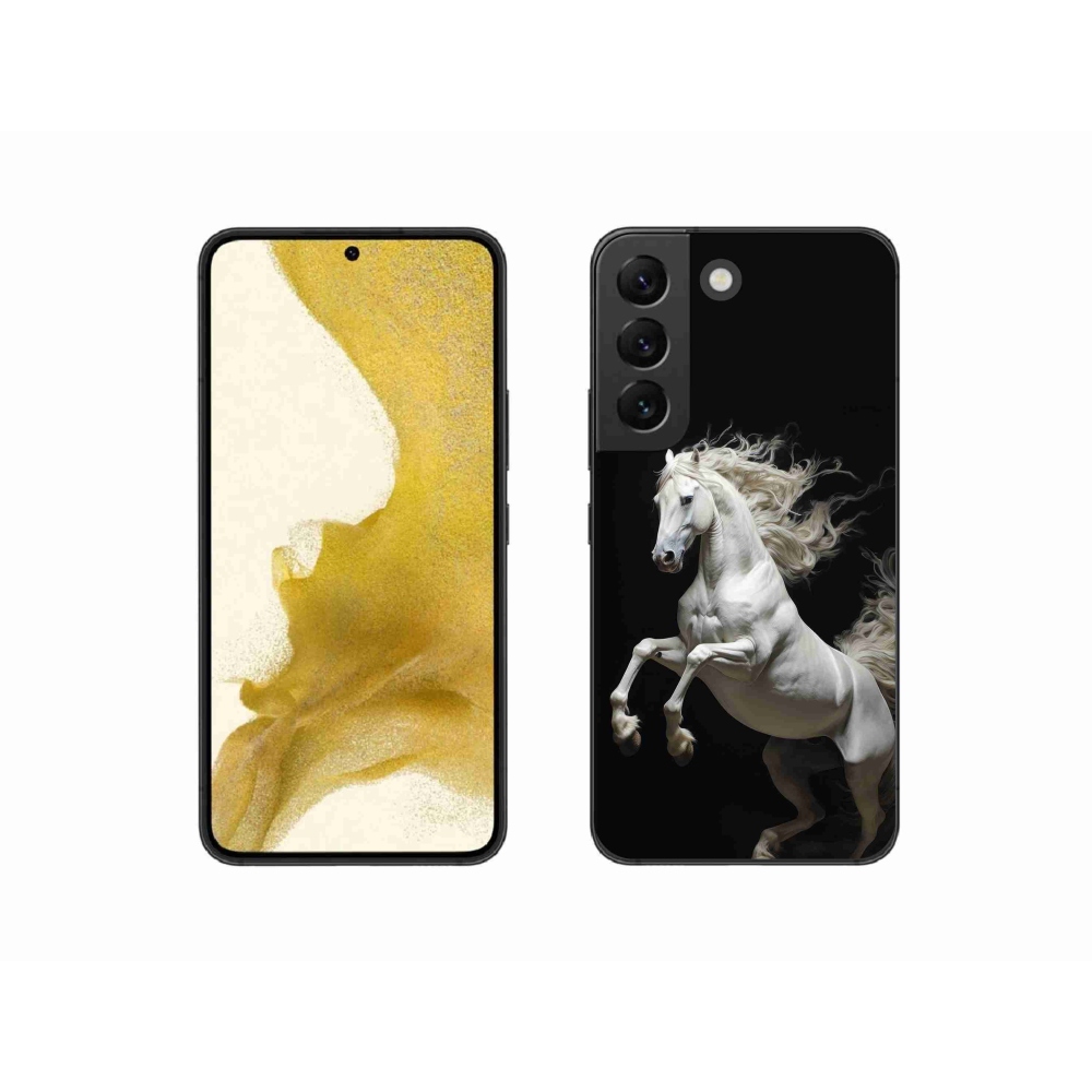 Gél védőhuzat mmCase Samsung Galaxy S22 5G - fehér ló 4