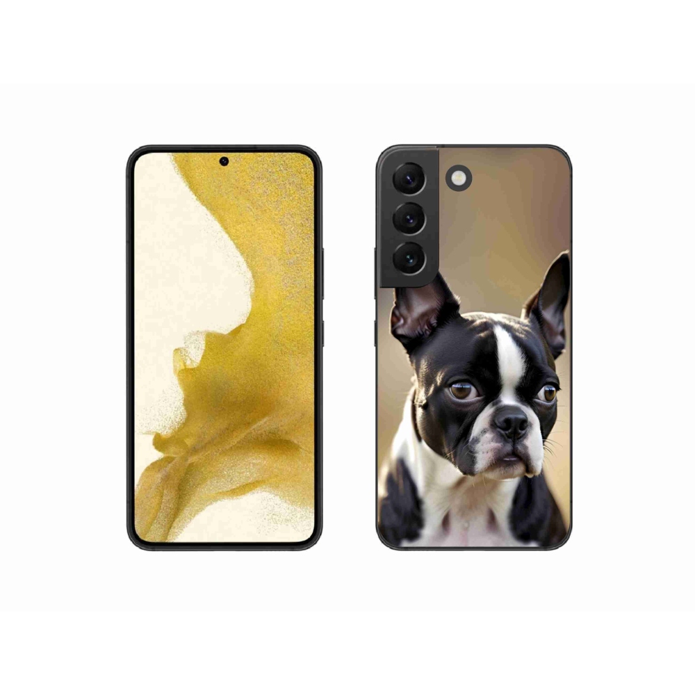 Gél borítás mmCase Samsung Galaxy S22 5G - Boston Terrier