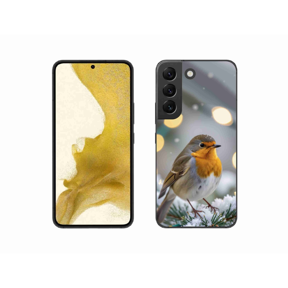 Gél borítás mmCase Samsung Galaxy S22 5G - téli pír