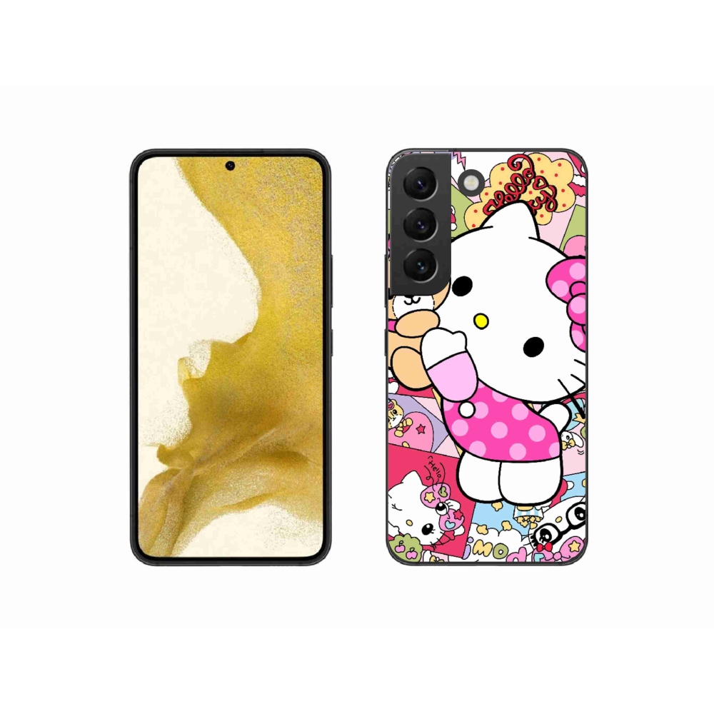Gél borítás mmCase Samsung Galaxy S22 5G - aranyos cica - Samsung Galaxy S22 5G - cuki cica