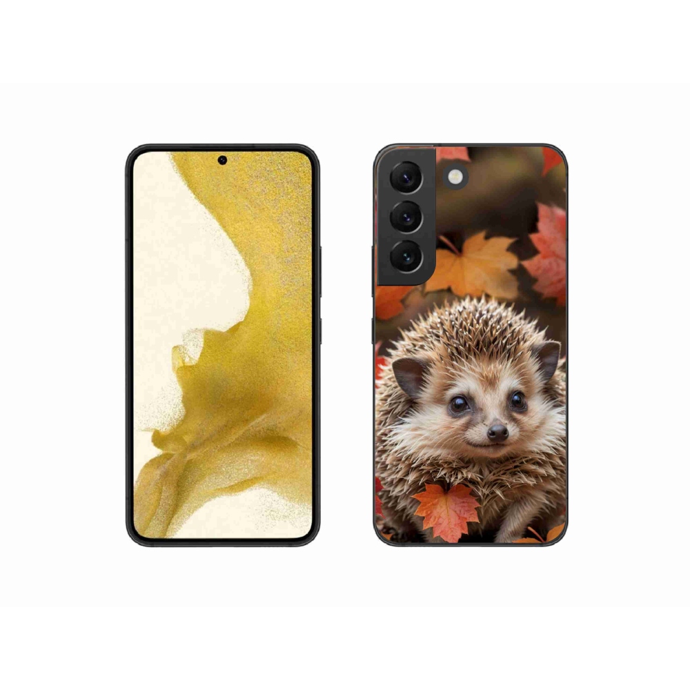 Zselés borító mmCase Samsung Galaxy S22 5G - sün a levelek között
