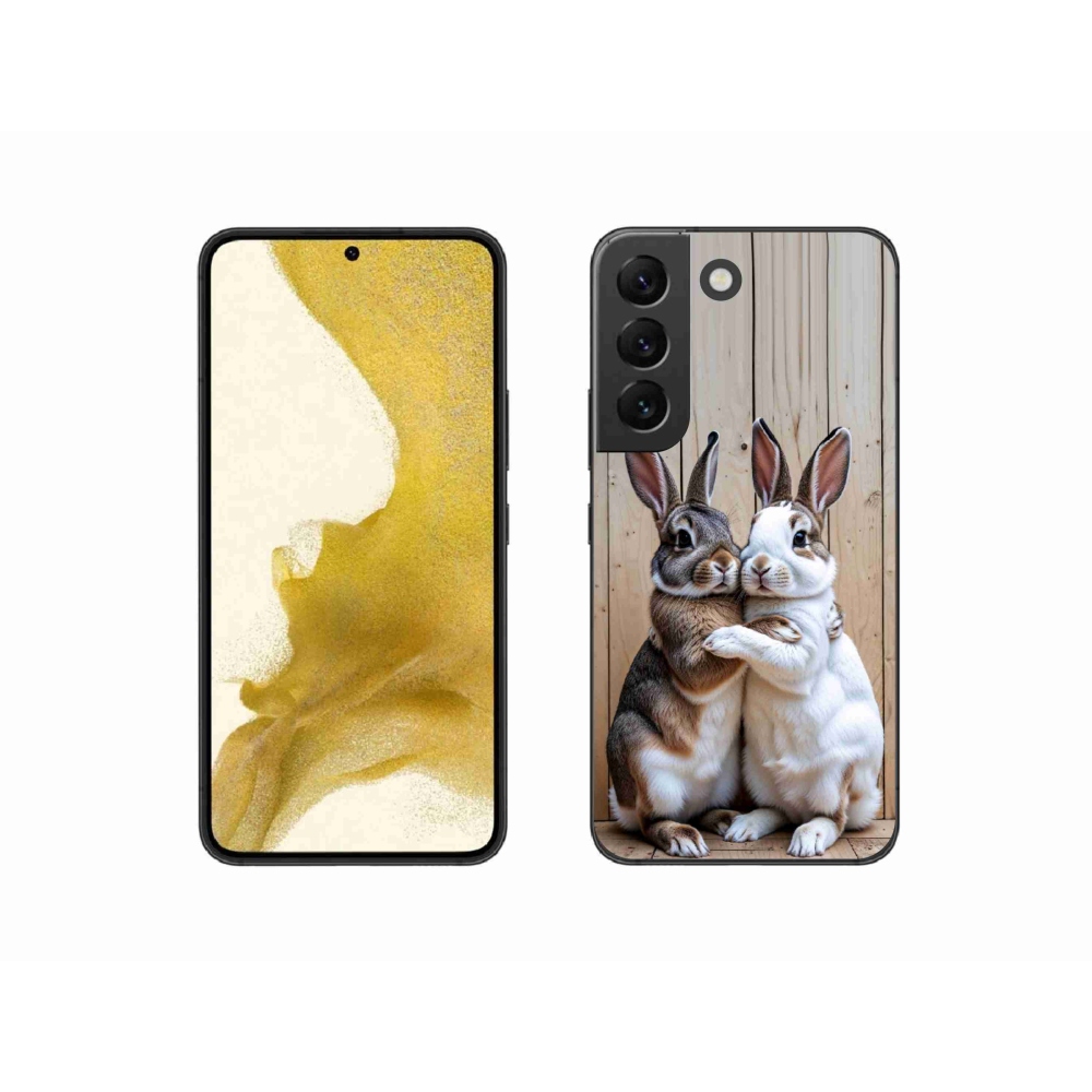 Zselés borítás mmCase Samsung Galaxy S22 5G - nyúl párhoz