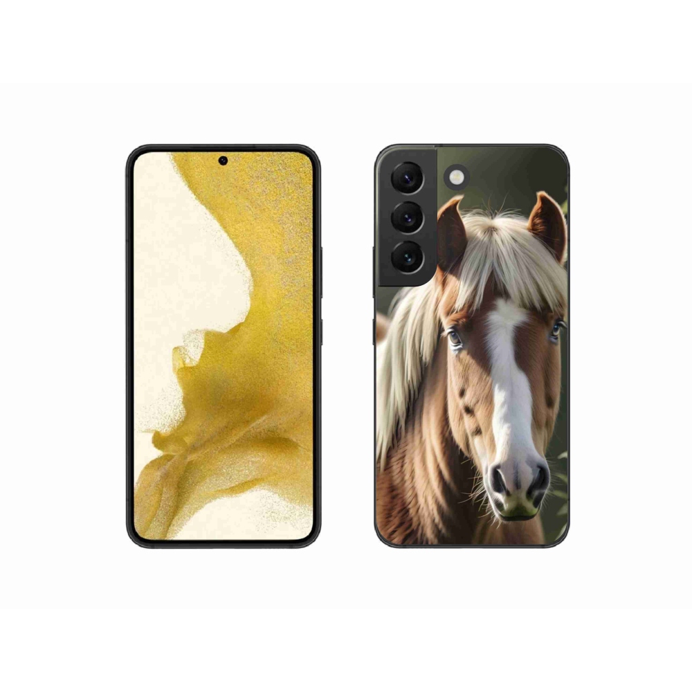 Zselés borítás mmCase Samsung Galaxy S22 5G - ló könnyű sörénnyel