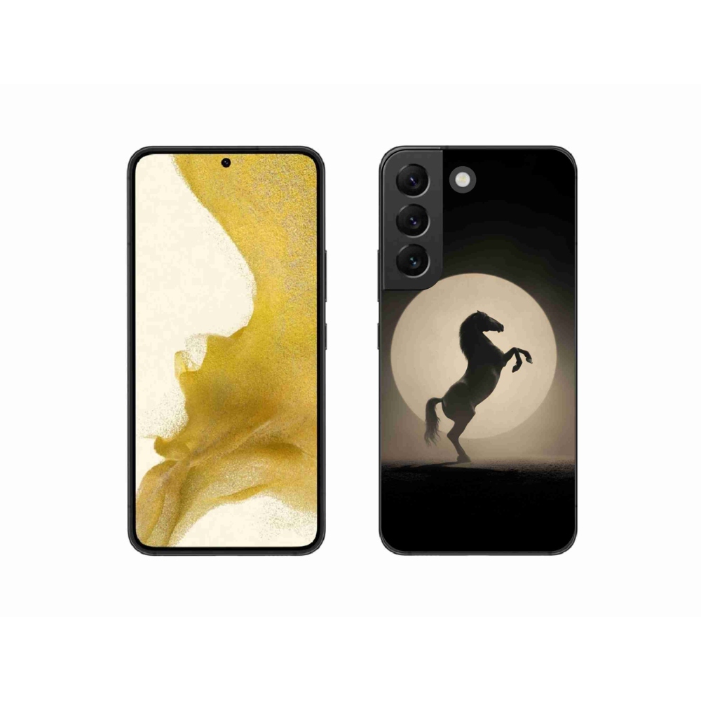 Zselés borítás mmCase Samsung Galaxy S22 5G - ló sziluettje