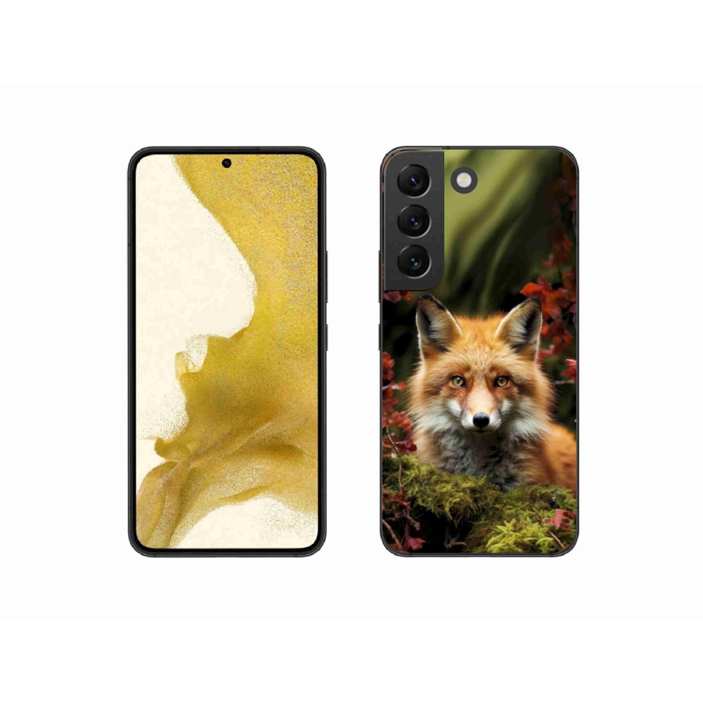 Zselés borítás mmCase Samsung Galaxy S22 5G - róka az erdőben