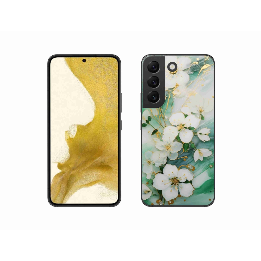 Gél borítás mmCase Samsung Galaxy S22 5G - finom virágok