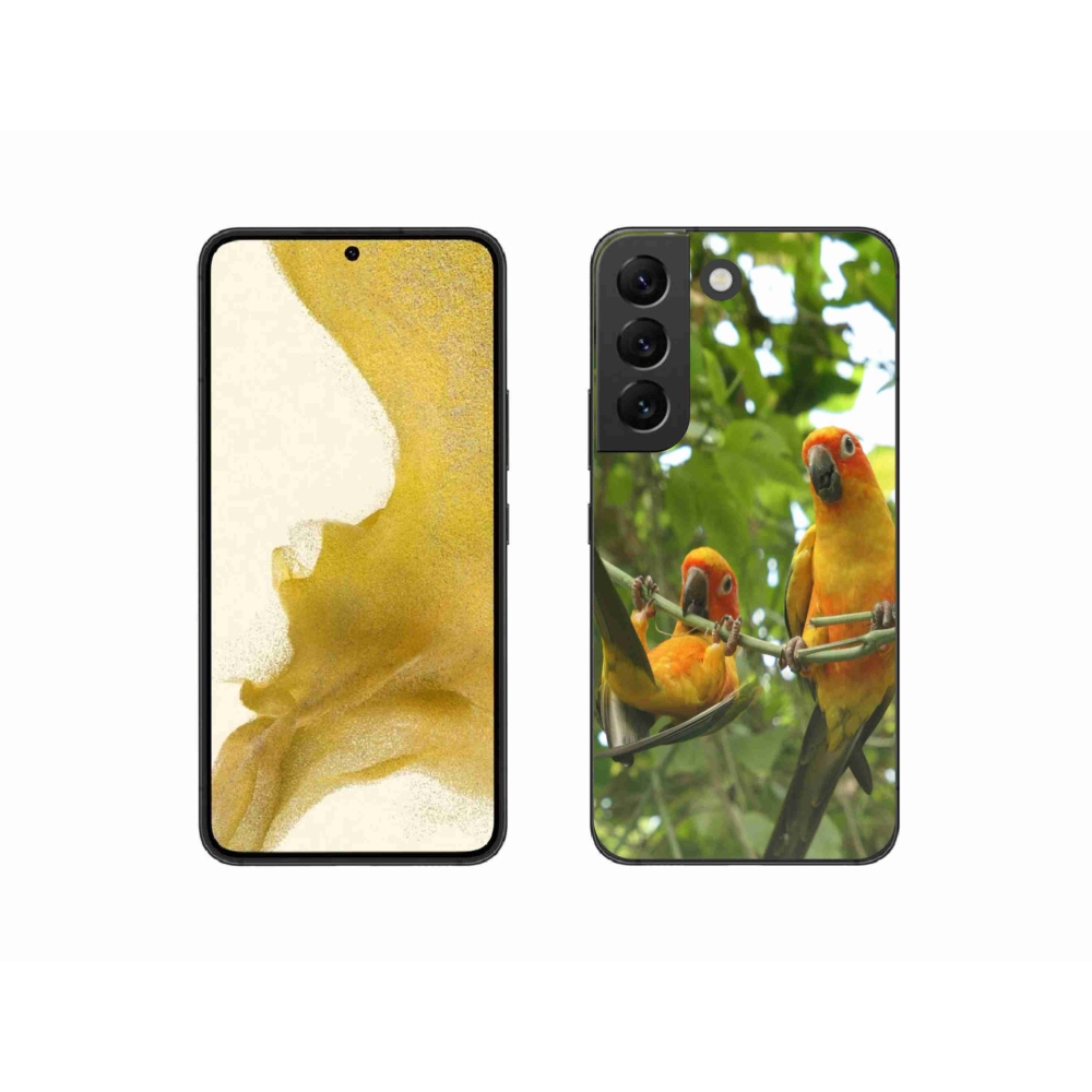 Gél borítás mmCase Samsung Galaxy S22 5G - papagájok aratingy