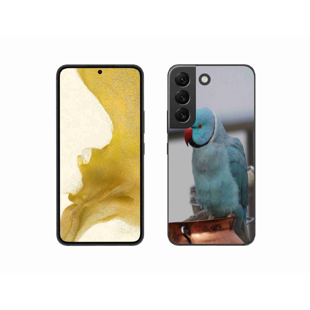 Zselés borítás mmCase Samsung Galaxy S22 5G - papagáj alexander kék