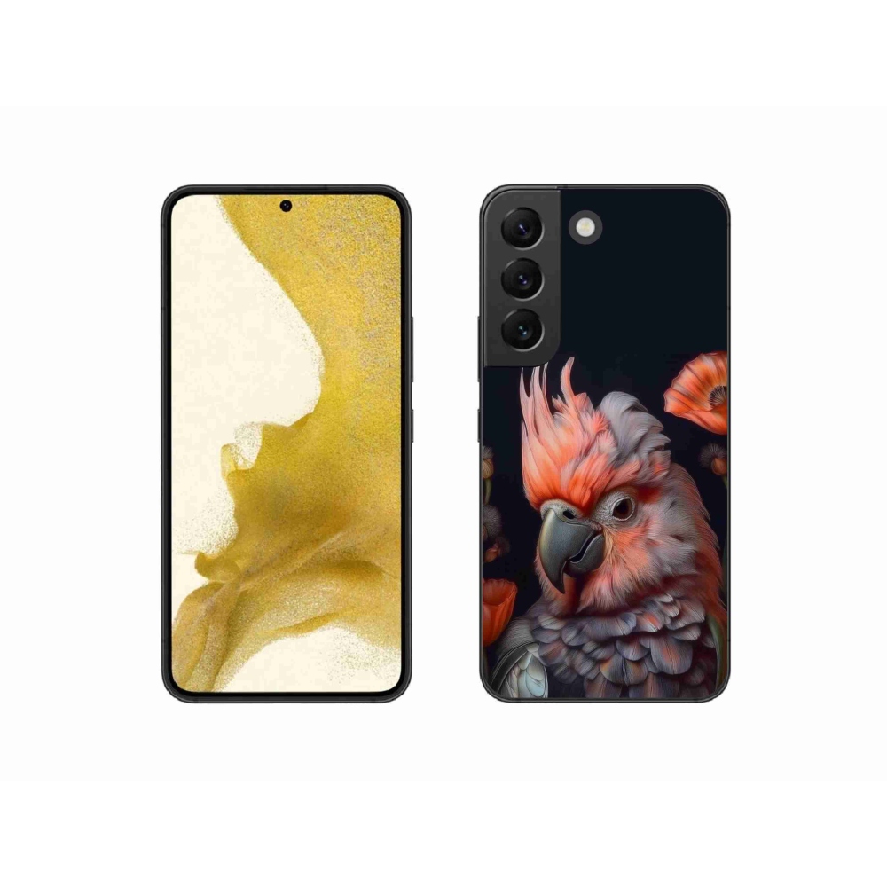 Gél borítás mmCase Samsung Galaxy S22 5G - papagáj kakadu színekben