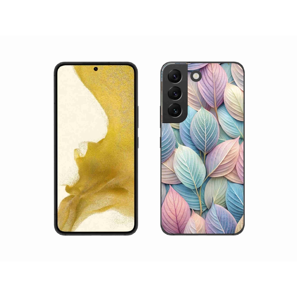 Zselés borítás mmCase Samsung Galaxy S22 5G - pasztell levelek