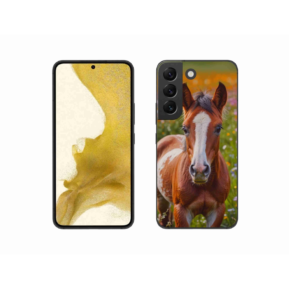 Gél borítás mmCase Samsung Galaxy S22 5G - aranyos csikóhoz