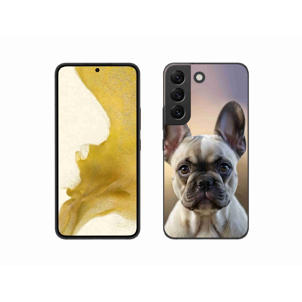 Gél borító mmCase Samsung Galaxy S22 5G - aranyos francia bulldoghoz