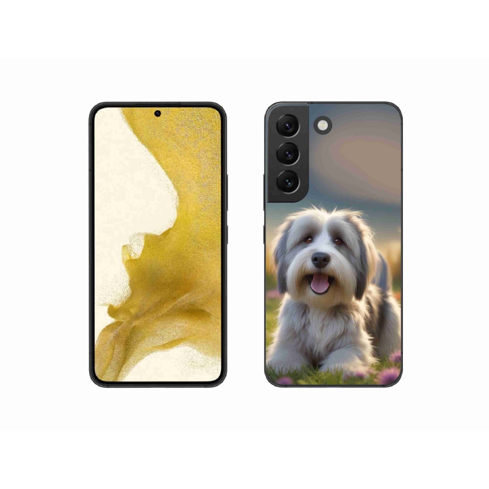 Gél borítás mmCase Samsung Galaxy S22 5G - aranyos Havanna kutya