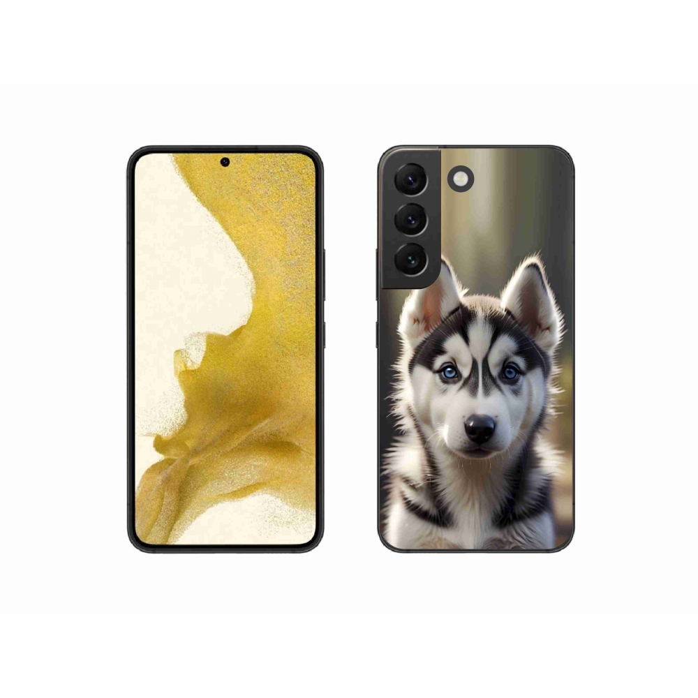 Gél borítás mmCase Samsung Galaxy S22 5G - aranyos szibériai husky - Samsung Galaxy S22 5G számára