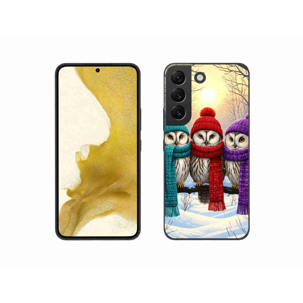 Zselés borítás mmCase Samsung Galaxy S22 5G - bagoly barátok