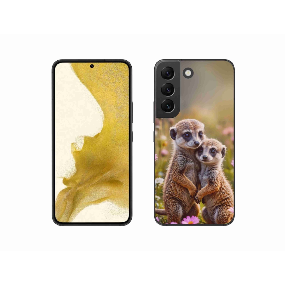 Gél borítás mmCase Samsung Galaxy S22 5G - szurikátás duó számára