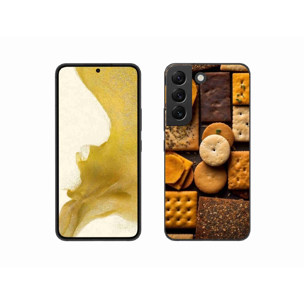 Zselés borítás mmCase Samsung Galaxy S22 5G - kekszek