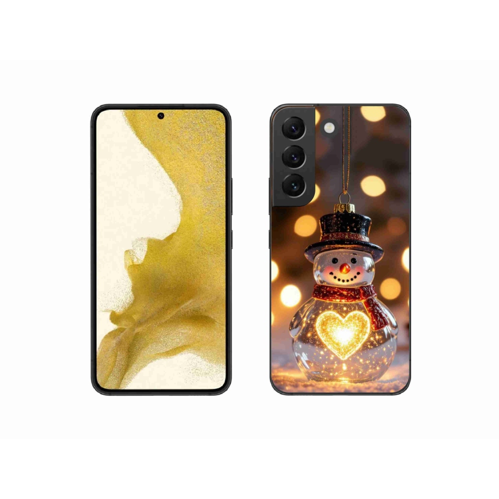 Gél borítás mmCase Samsung Galaxy S22 5G - Karácsonyi hóember