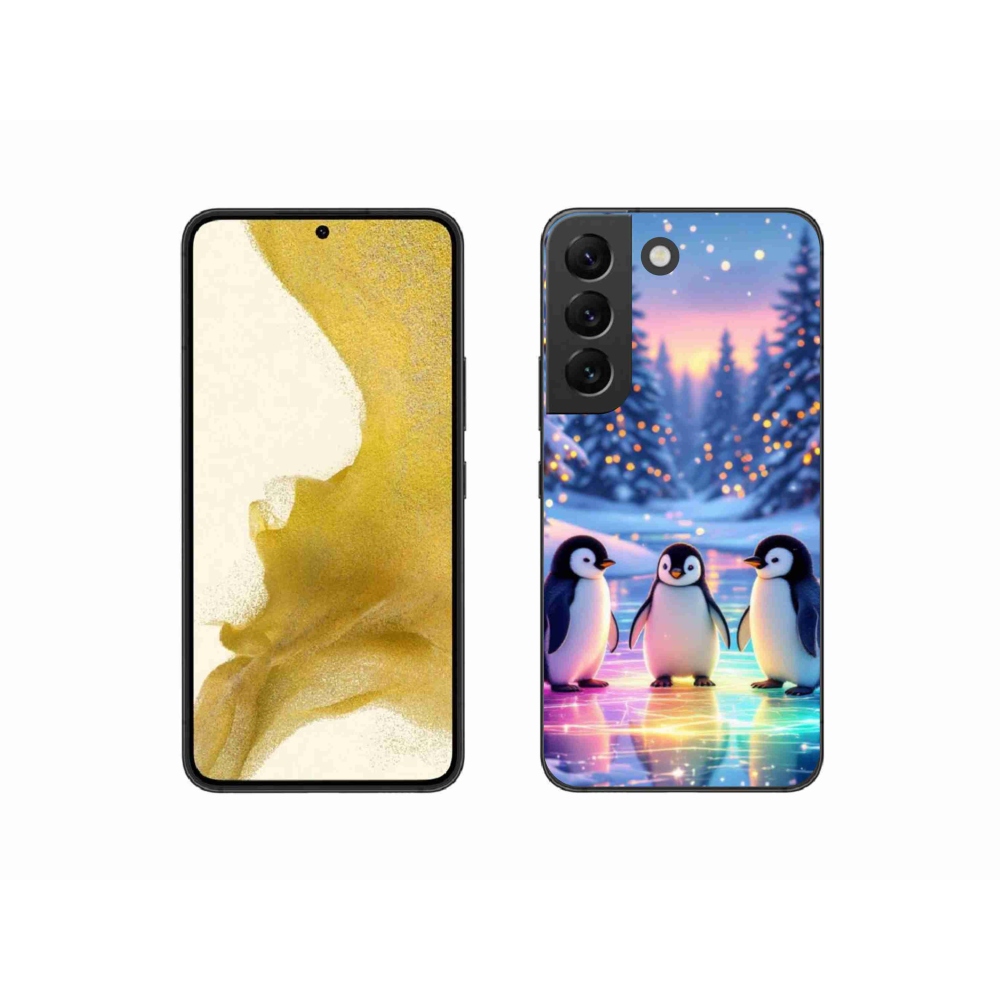 Gél borítás mmCase Samsung Galaxy S22 5G - pingvinekhez