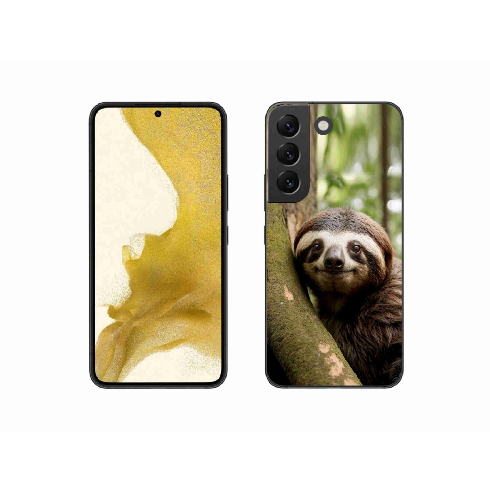 Gél borító mmCase Samsung Galaxy S22 5G - mosolygó lajhárhoz